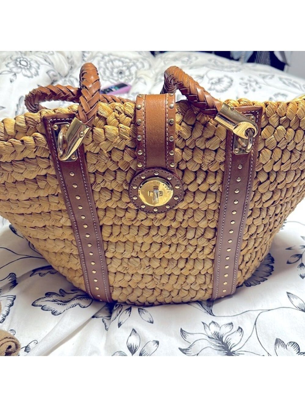 Michael Kors straw bag - Picture 1 of 10